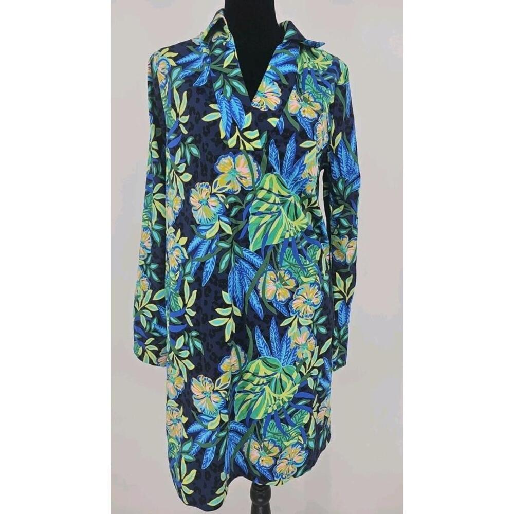 Lilly Pulitzer Chessie Dress‎ Medium Tropica Print UPF 50+, $198 Retail, NWOT